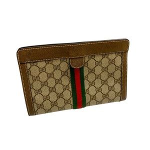 GUCCI Sherry Line Monogram Clutch